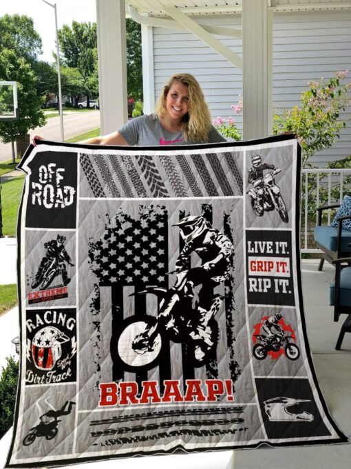 Buy Dirt Bike Live It Grip It Rip It Quilt Blanket & Quilt Bedding Set Great Customized Gifts For Birthday Christmas Thanksgiving Perfect Gifts For Dirty Bike Lover