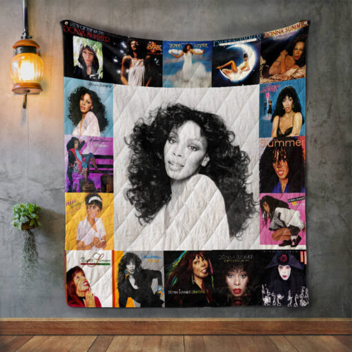 Buy Donna Summer Album Covers Quilt Blanket & Quilt Bedding Set