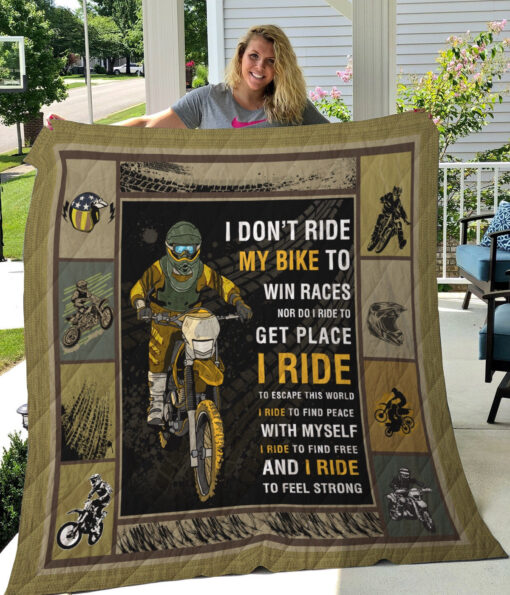 Buy Dirt Bike Don'T Ride My Bike To Win Race Quilt Blanket & Quilt Bedding Set Great Customized Gifts For Birthday Christmas Thanksgiving Perfect Gifts For Dirt Bike Lover