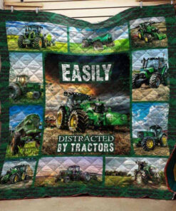 Buy Easily Distracted By Tractors Quilt Blanket & Quilt Bedding Set Great Customized Blanket Gifts For Birthday Christmas Thanksgiving