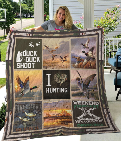 Buy Duck Hunting Duck Duck Shoot Quilt Blanket & Quilt Bedding Set Great Customized Gifts For Birthday Christmas Thanksgiving Perfect Gifts For Hunting Lover