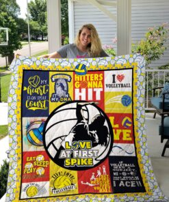 Buy Eat Sleep Play Volleyball Quilt Blanket & Quilt Bedding Set Great Customized Blanket Gifts For Birthday Christmas Thanksgiving