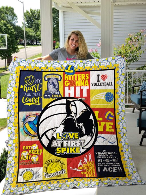 Buy Eat Sleep Play Volleyball Quilt Blanket & Quilt Bedding Set Great Customized Blanket Gifts For Birthday Christmas Thanksgiving