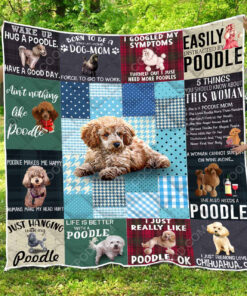 Buy Easily Distracted By Poodle Quilt Blanket & Quilt Bedding Set Great Customized Blanket Gifts For Birthday Christmas Thanksgiving