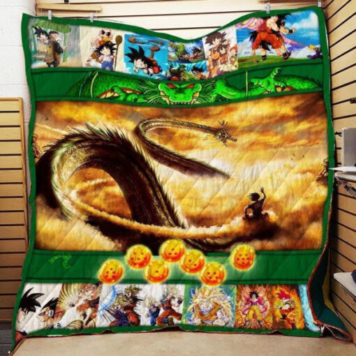 Buy Dragon Ball Goku Shenron Quilt Blanket & Quilt Bedding Set