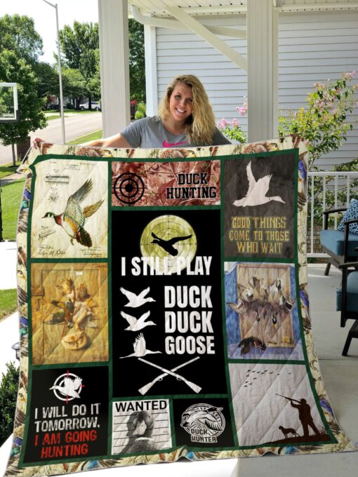 Buy Duck Hunting I Still Play Duck Duck Goose Quilt Blanket & Quilt Bedding Set Great Customized Gifts For Birthday Christmas Thanksgiving Perfect Gifts For Hunting Lover