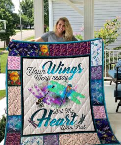 Buy Dragonfly Your Wings Was Ready Quilt Blanket & Quilt Bedding Set Great Customized Blanket Gifts For Birthday Christmas Thanksgiving Perfect Gifts For Dragonfly Lovers