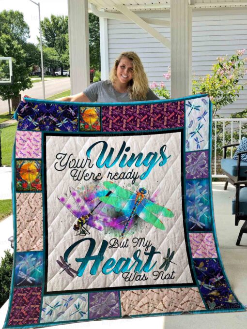 Buy Dragonfly Your Wings Was Ready Quilt Blanket & Quilt Bedding Set Great Customized Blanket Gifts For Birthday Christmas Thanksgiving Perfect Gifts For Dragonfly Lovers