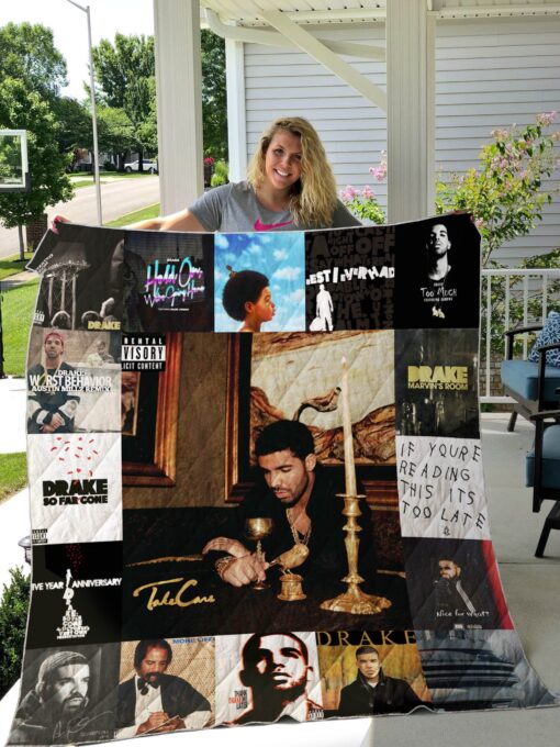 Buy Drake Albums Quilt Blanket & Quilt Bedding Set For Fans Ver 17