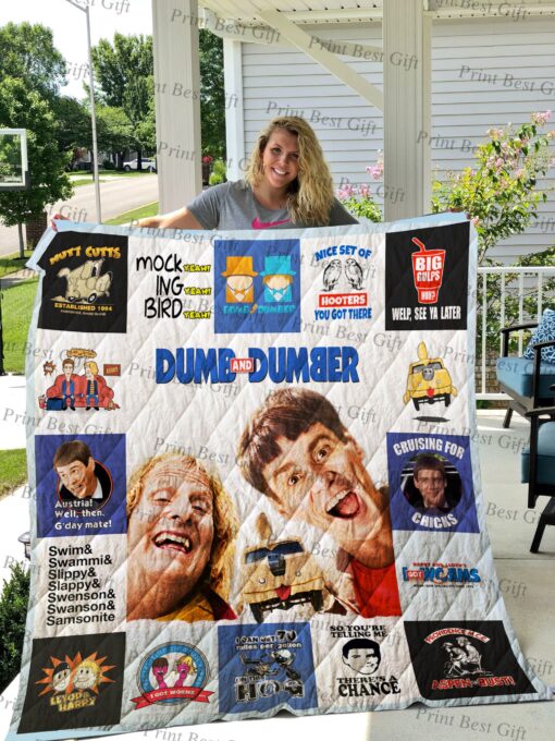 Buy Dumb And Dumber Poster Quilt Blanket & Quilt Bedding Set