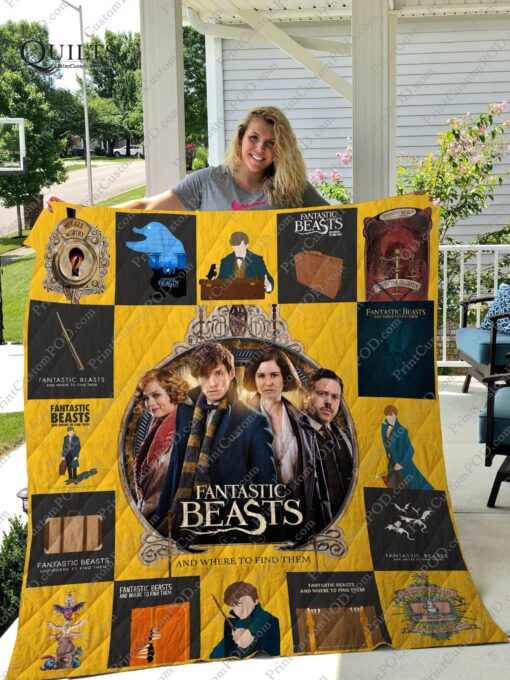 Buy Fantastic Beasts And Where To Find Them Minimalist Quilt Blanket & Quilt Bedding Set