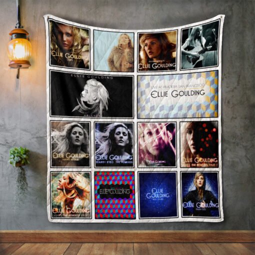 Buy Ellie Goulding Album Covers Quilt Blanket & Quilt Bedding Set