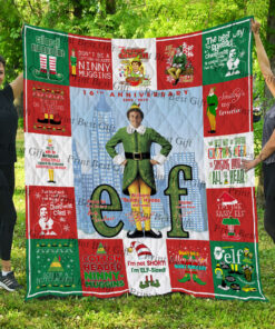 Buy Elf Christmas Poster Quilt Blanket & Quilt Bedding Set