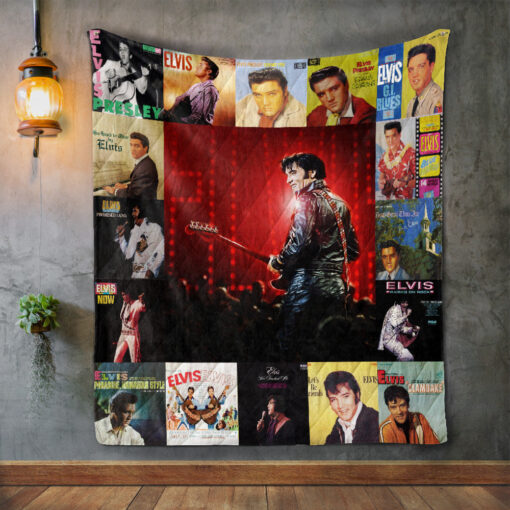 Buy Elvis Presley 4 Album Covers Quilt Blanket & Quilt Bedding Set