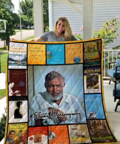 Buy Ernest Hemingway Quilt Blanket & Quilt Bedding Set 01