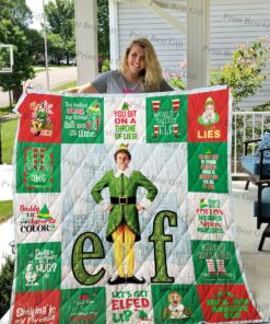 Buy Elf Christmas T-Shirt Quilt Blanket & Quilt Bedding Set