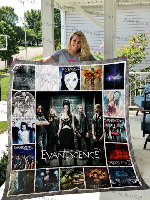 Buy Evanescence Albums Cover Poster Quilt Blanket & Quilt Bedding Set