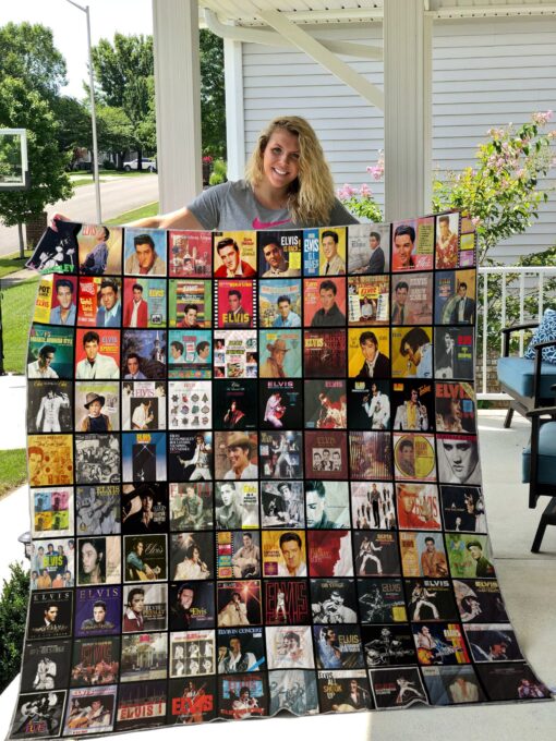 Buy Elvis Presley All Albums Quilt Blanket & Quilt Bedding Set