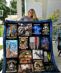 Buy Electricians Do It In All Positions Quilt Blanket & Quilt Bedding Set Great Customized Blanket Gifts For Birthday Christmas Thanksgiving