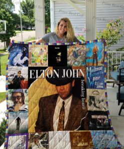 Buy Elton John Albums Cover Poster Quilt Blanket & Quilt Bedding Set