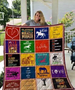 Buy Equestrian My Best Friend Eat Grass Quilt Blanket & Quilt Bedding Set Great Customized Blanket Gifts For Birthday Christmas Thanksgiving