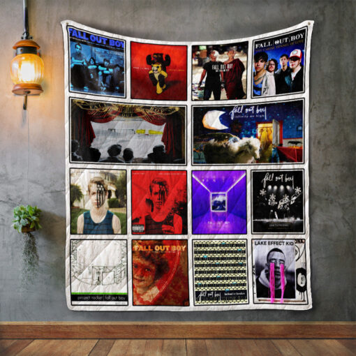 Buy Fall Out Boy Album Covers Quilt Blanket & Quilt Bedding Set