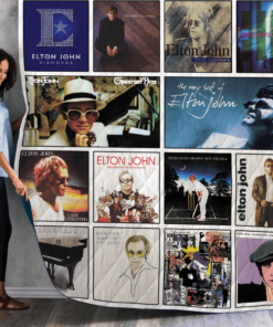 Buy Elton John Albums Quilt Blanket & Quilt Bedding Set For Fans Ver 14