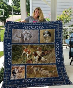 Buy English Setter Play With Friends Quilt Blanket & Quilt Bedding Set Great Customized Blanket Gifts For Birthday Christmas Thanksgiving