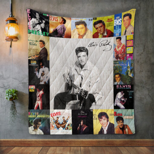 Buy Elvis Presley 2 Album Covers Quilt Blanket & Quilt Bedding Set