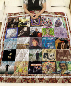 Buy Elton John Studio Albums Quilt Blanket & Quilt Bedding Set For Fans