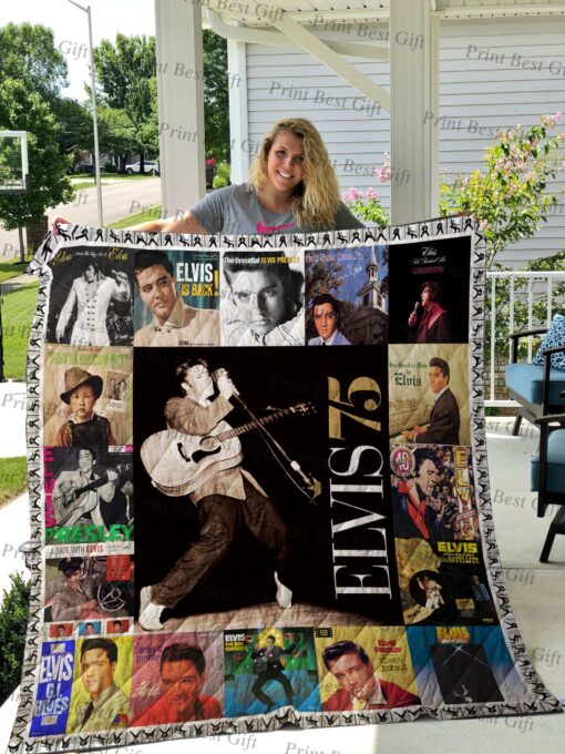 Buy Elvis Presley Poster Quilt Blanket & Quilt Bedding Set