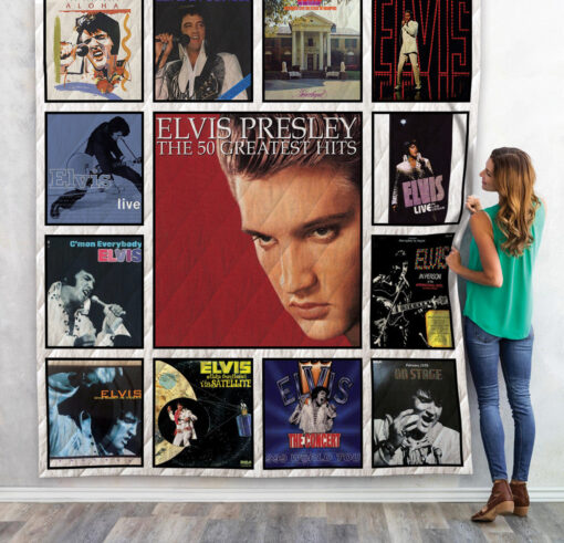 Buy Elvis Presley Live Albums Quilt Blanket & Quilt Bedding Set 01