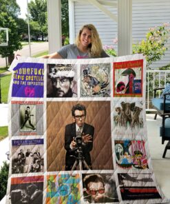 Buy Elvis Costello Albums Quilt Blanket & Quilt Bedding Set For Fans Ver 13