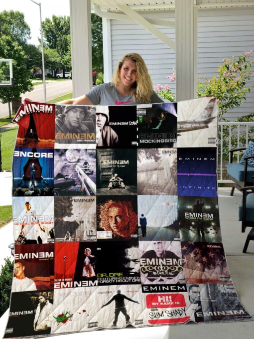 Buy Eminem Albums Quilt Blanket & Quilt Bedding Set For Fans Ver 25