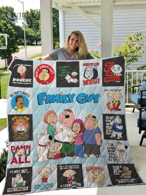 Buy Family Guy Quilt Blanket & Quilt Bedding Set For Fans - Meteew