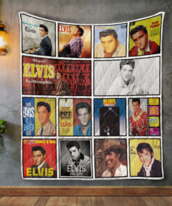 Buy Elvis Presley 3 Album Covers Quilt Blanket & Quilt Bedding Set