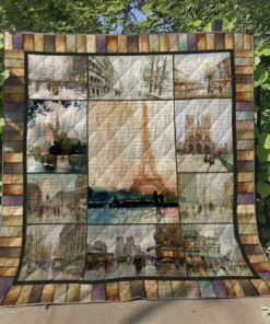 Buy Eiffel Tower In Paris Quilt Blanket & Quilt Bedding Set Great Customized Blanket Gifts For Birthday Christmas Thanksgiving