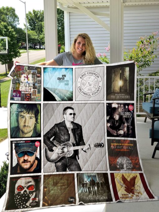 Buy Eric Church Albums Quilt Blanket & Quilt Bedding Set 02