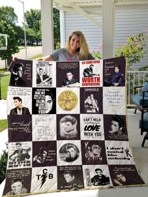 Buy Elvis Presley Quilt Blanket & Quilt Bedding Set For Fans Ver 26