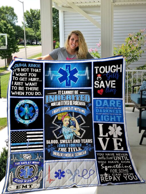 Buy Emt Tough Girls Save Lives Quilt Blanket & Quilt Bedding Set Great Customized Blanket Gifts For Birthday Christmas Thanksgiving