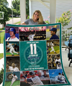 Buy Edgar Martinez Seattle Mariners Quilt Blanket & Quilt Bedding Set