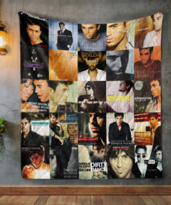 Buy Enrique Iglesias Album Covers Quilt Blanket & Quilt Bedding Set