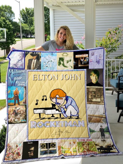 Buy Elton John Collage Quilt Blanket & Quilt Bedding Set