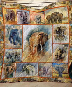 Buy Elephant Quilt Blanket & Quilt Bedding Set Great Customized Gifts For Birthday Christmas Thanksgiving Perfect Gifts For Elephant Lover