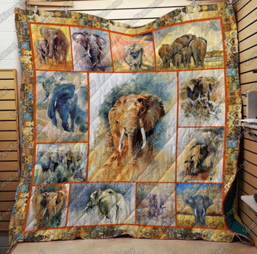 Buy Elephant Quilt Blanket & Quilt Bedding Set Great Customized Gifts For Birthday Christmas Thanksgiving Perfect Gifts For Elephant Lover