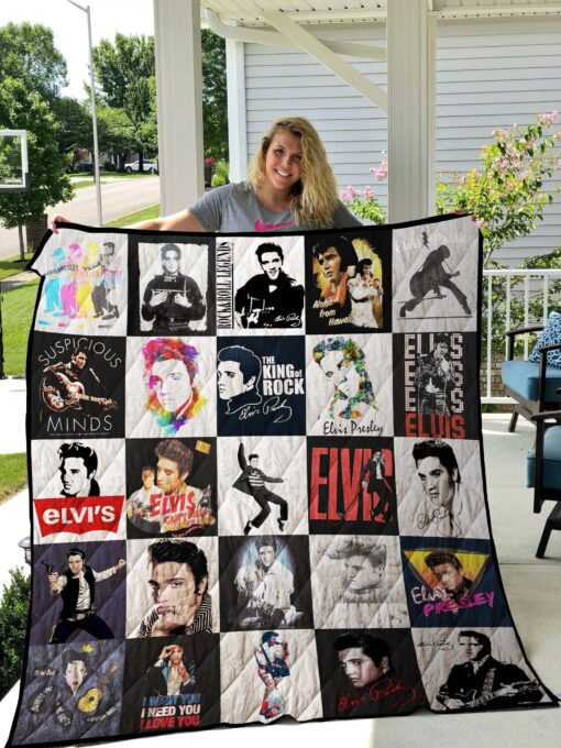 Buy Elvis Presley Tshirt Quilt Blanket & Quilt Bedding Set