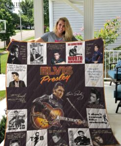 Buy Elvis Presley Quilt Blanket & Quilt Bedding Set For Fans Ver 17