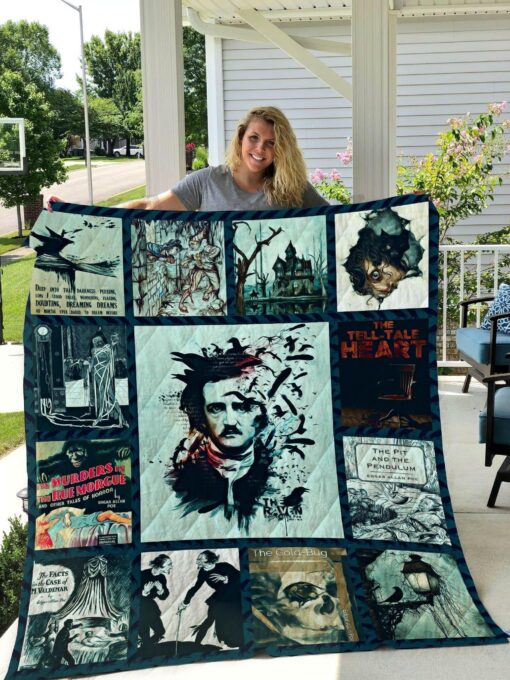 Buy Edgar Allan Poe Quilt Blanket & Quilt Bedding Set