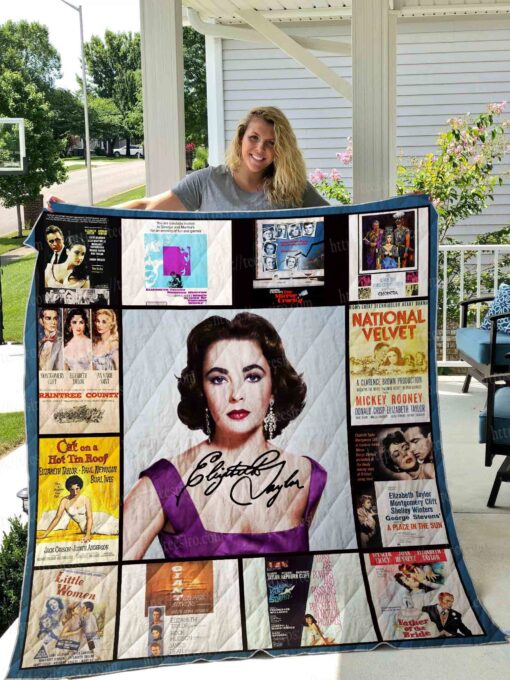 Buy Elizabeth Taylor Quilt Blanket & Quilt Bedding Set 01