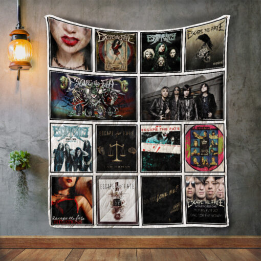 Buy Escape The Fate Album Covers Quilt Blanket & Quilt Bedding Set